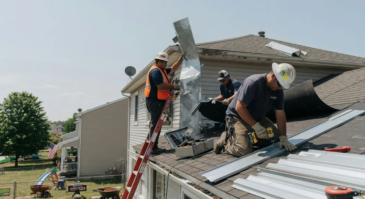 Storm Damage Metal Roof Repair in Plymouth, CA